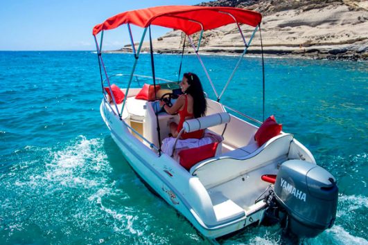 Rent a boat without a license